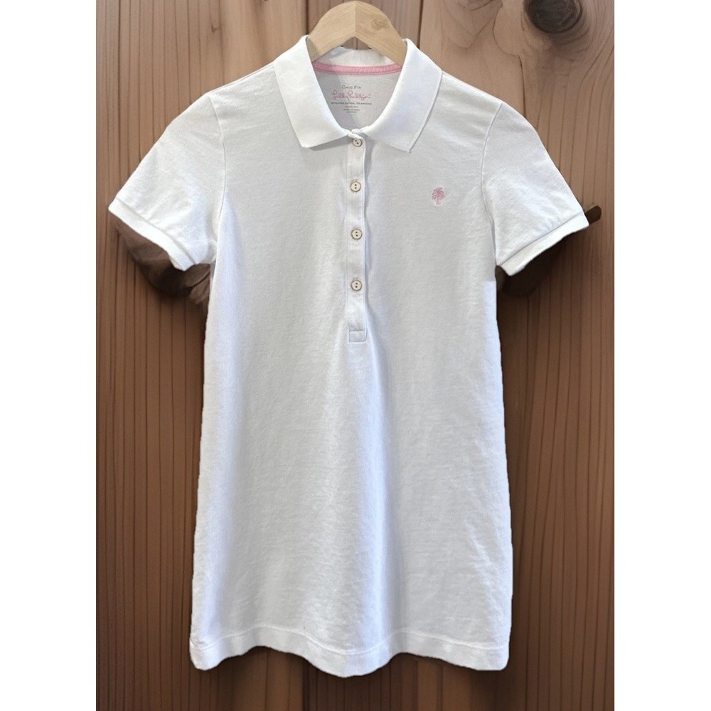 Women's‎ Lilly Pulitzer Chic Fit Pique Polo Sz Med White